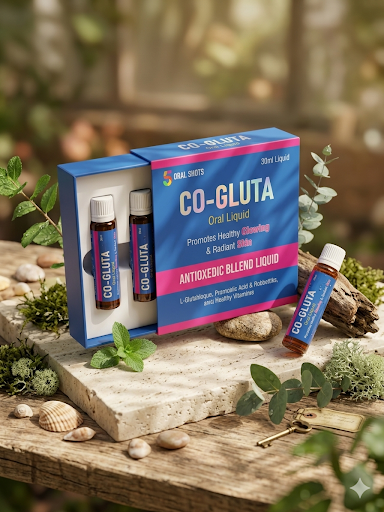 CO-GLUTA Oral Whitening Shots (5 x 30ml Liquid Amps) – Premium L-Glutathione Skin Brightening & Antioxidant Blend