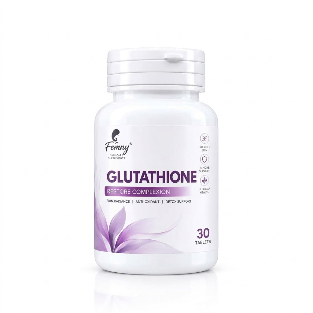 Femny Glutathione Tablets (Sweden Calista Imported) – Skin Brightening & Anti-Aging Formula (30 Tablets)