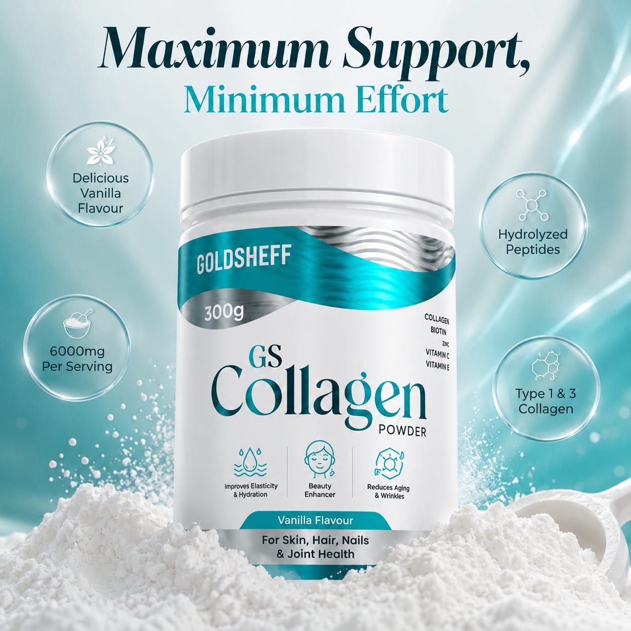 Gs Collagen Powder 300g Jar