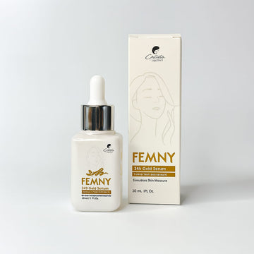 Femny 24K Gold Serum by Derma Essence – Luxury Glow & Anti-Aging Therapy (30ml)