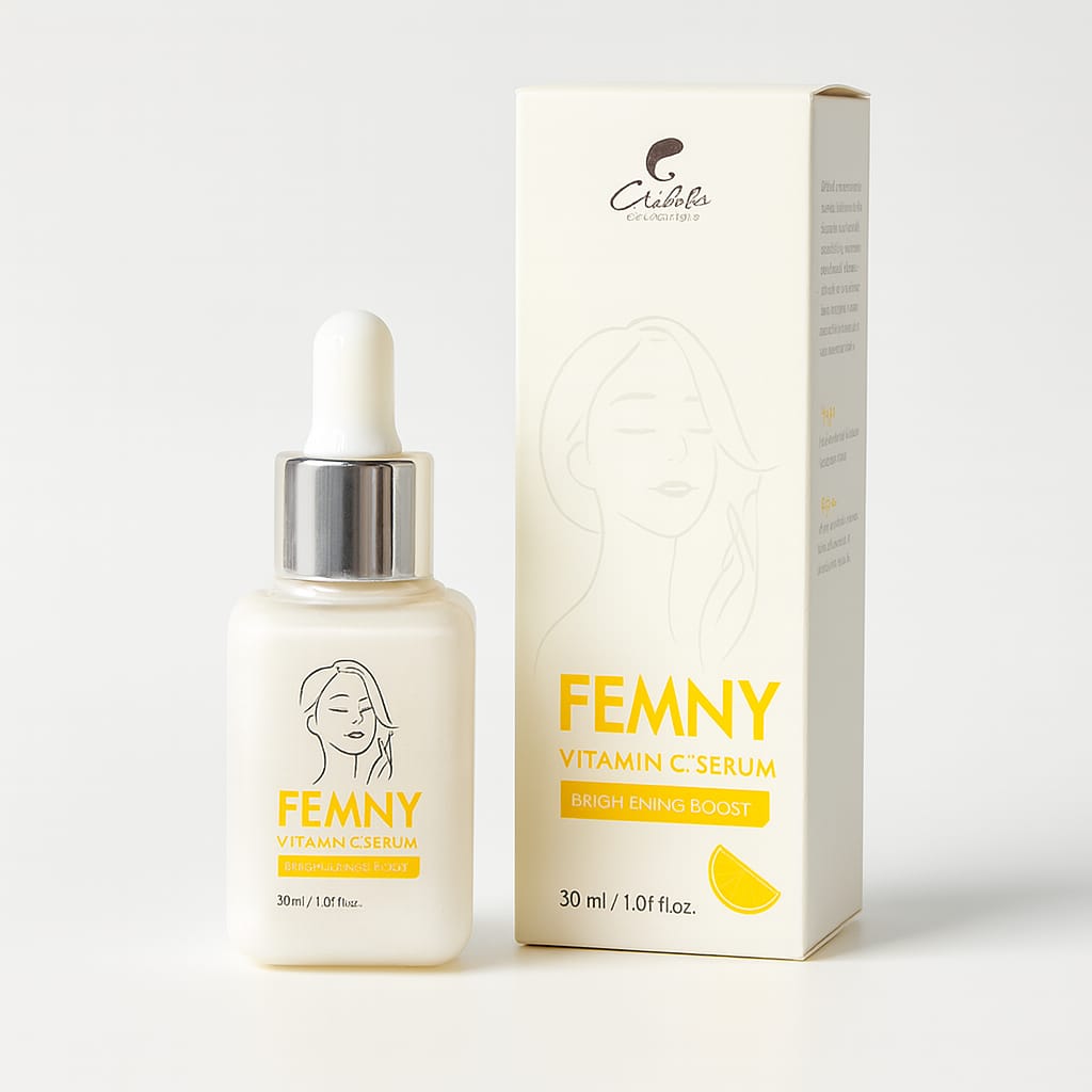 Femny Vitamin C Serum + Soap – Advanced Brightening & Anti-Aging Formula (30ml)