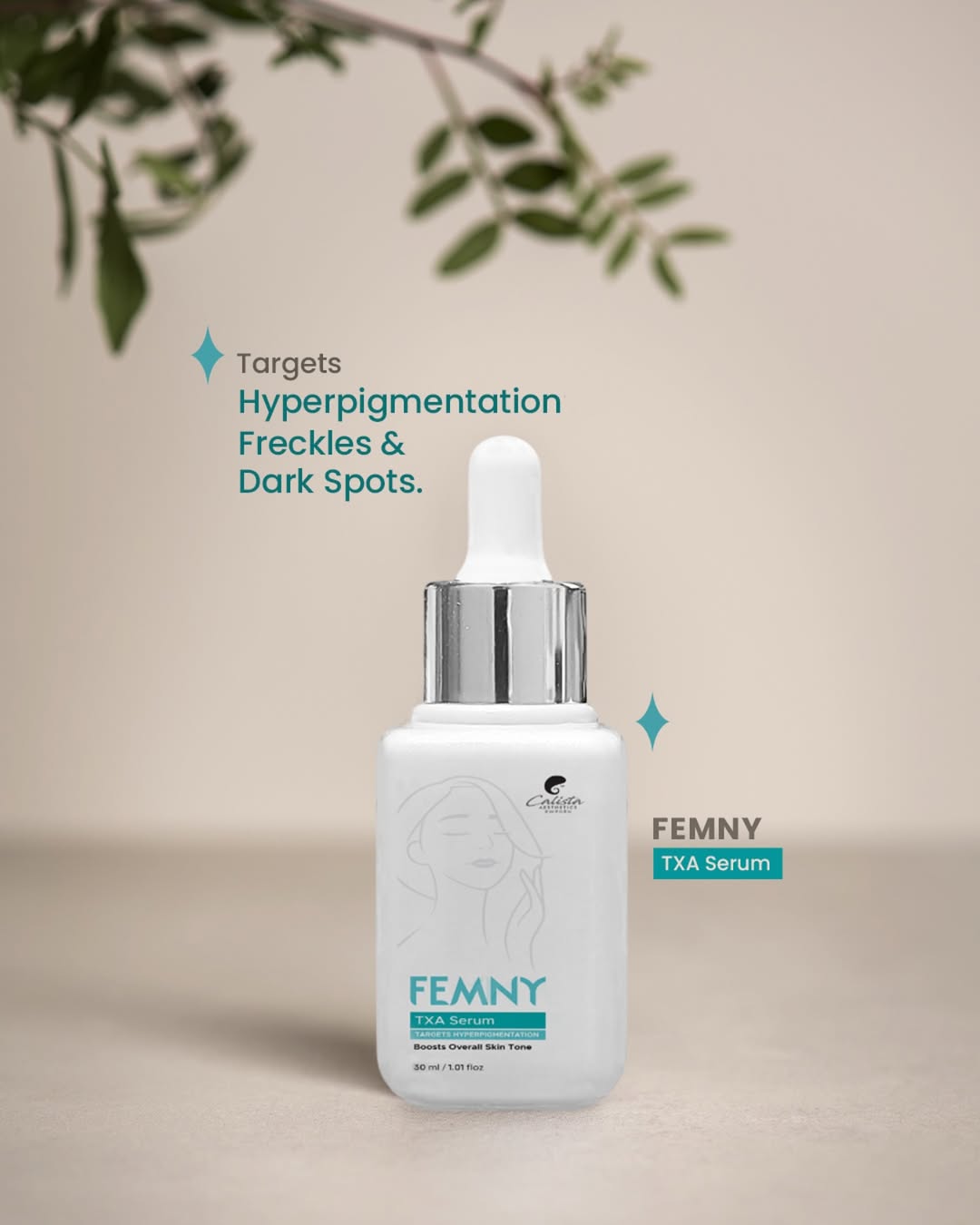 Femny TXA Serum + Soap – Advanced Melasma & Hyperpigmentation Corrector (30ml)
