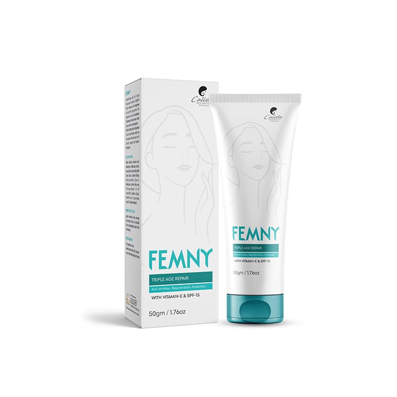 FEMNY Triple Age Repair Moisturizer – Anti-Wrinkle & Rejuvenation Cream - With Vitamin E & SPF 15 (50gm)