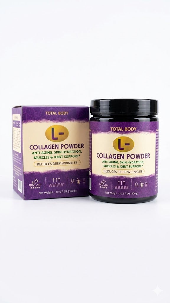 L-Collagen Powder – Advanced Anti-Aging, Skin Hydration & Joint Support (300g)