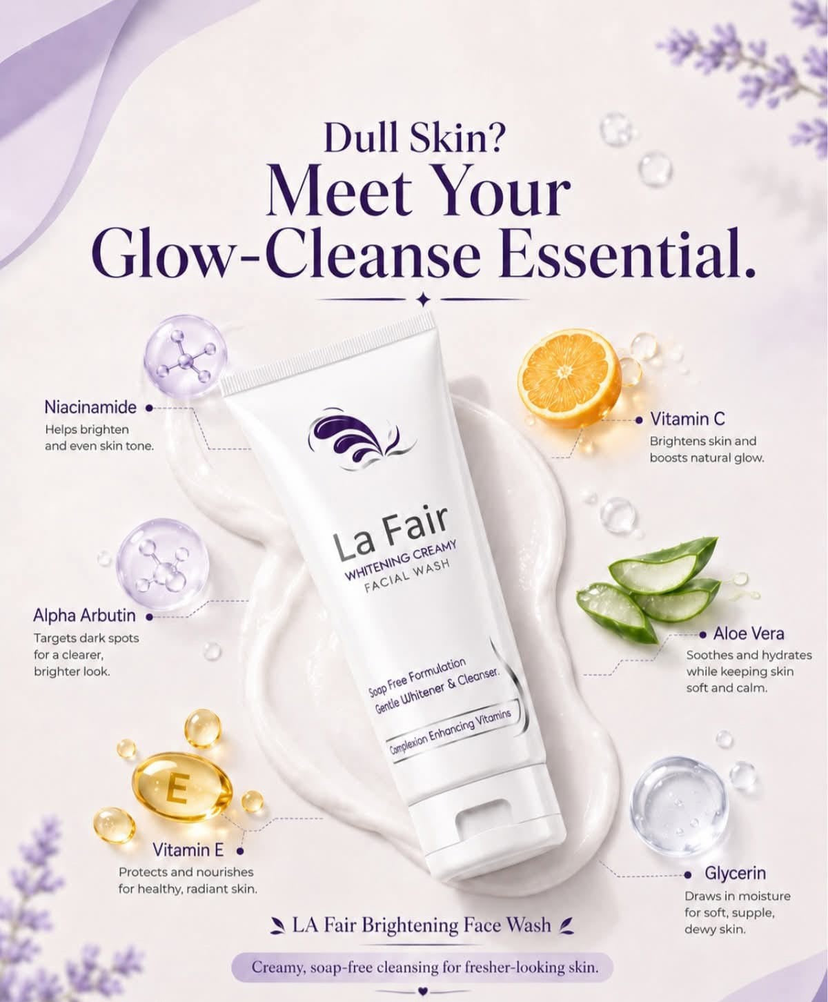 LA Fair Whitening Face Wash