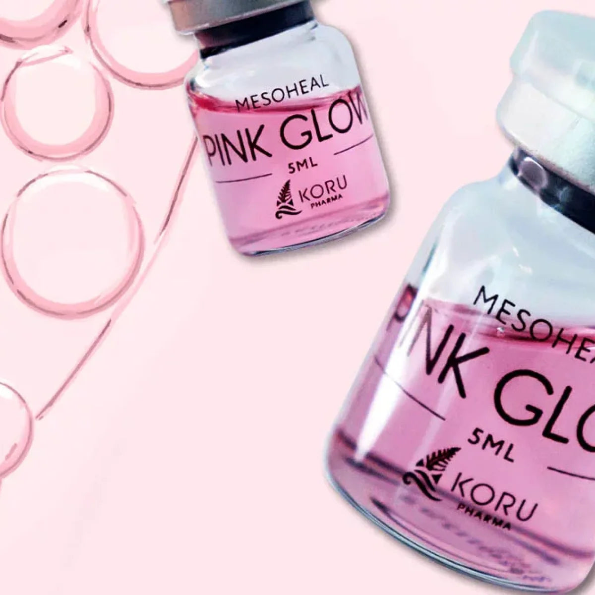 Mesoheal - Pink Glow Advanced Whitening Cocktail - Made in Korea