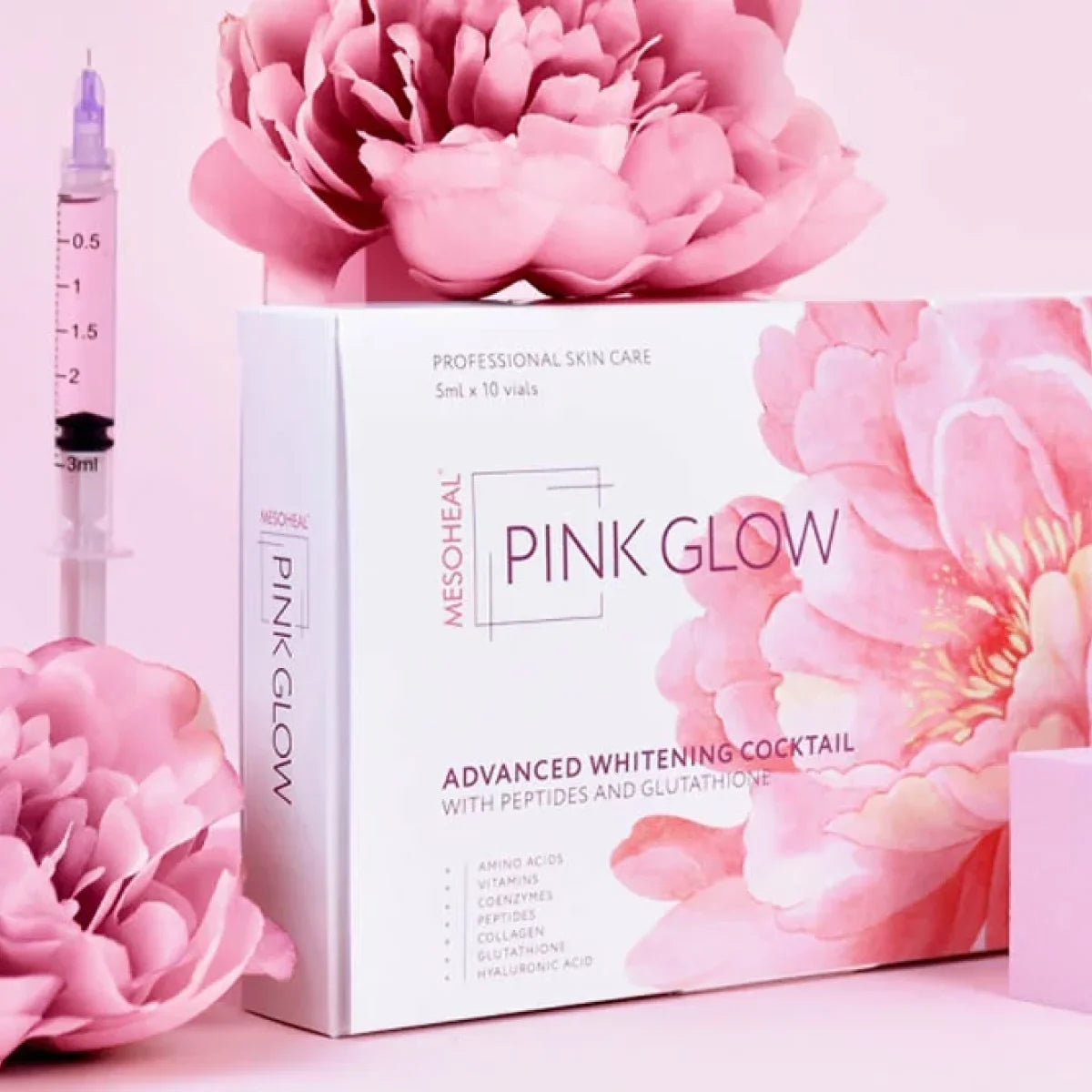 Mesoheal - Pink Glow Advanced Whitening Cocktail - Made in Korea