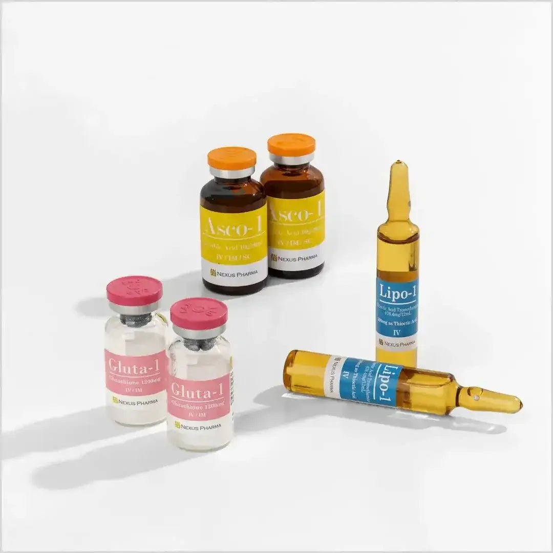 Gluta 1 Snow White with Lipo 1 and Asco 1 Skin Whitening Injections - Made In Korea - Derma Essence