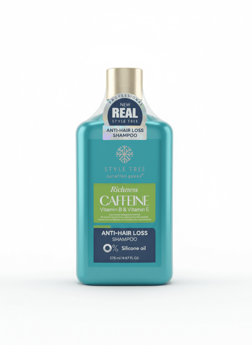Keratin Queen Caffeine Anti - Hair Loss Shampoo – with Vitamin B, Vitamin E & 0% Silicone Oil - Derma Essence