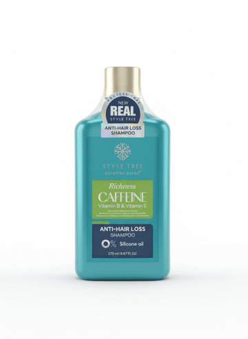 Keratin Queen Caffeine Anti - Hair Loss Shampoo – with Vitamin B, Vitamin E & 0% Silicone Oil - Derma Essence