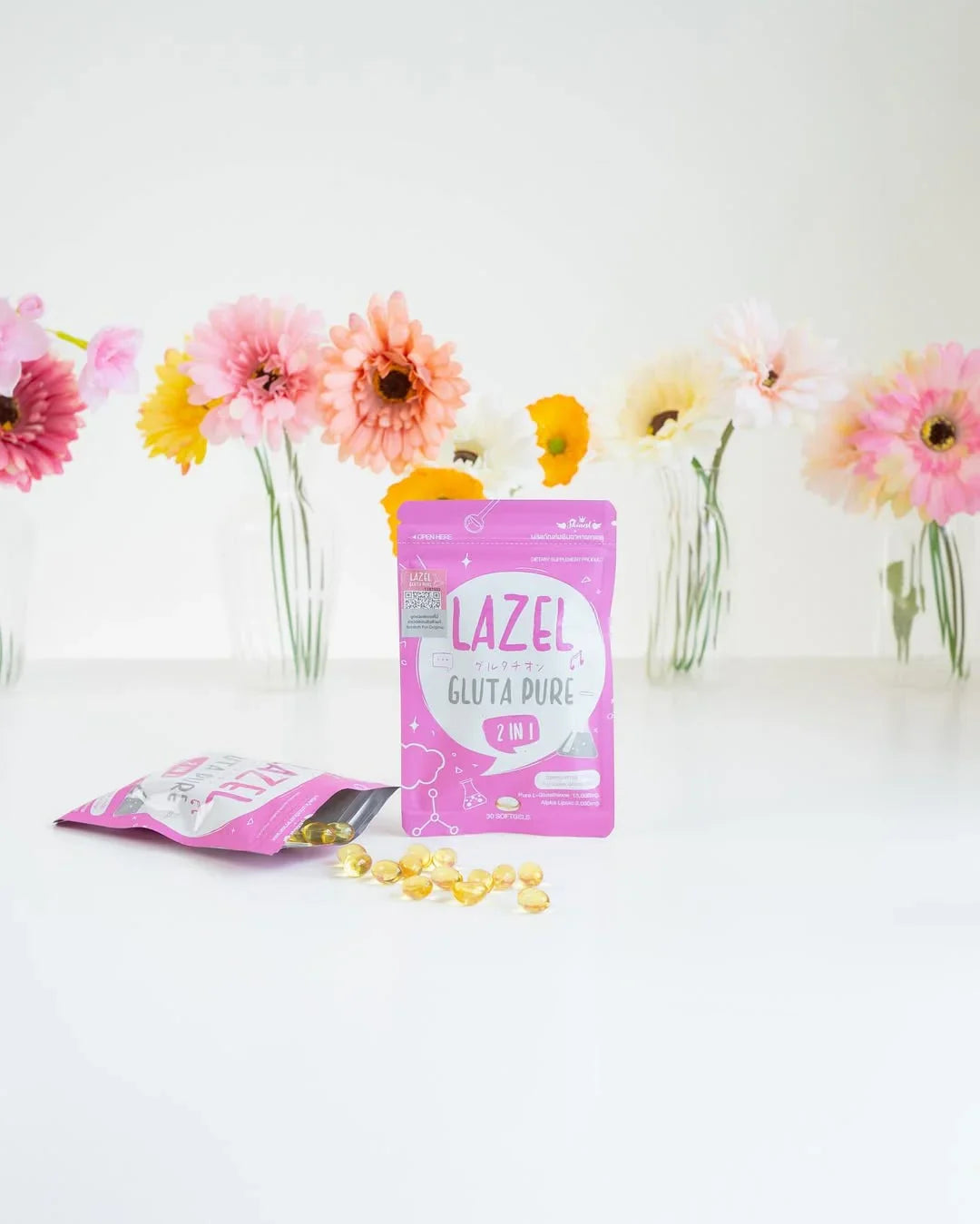 Lazel Gluta Pure - Dietary Supplement for Radiant Skin - Derma Essence