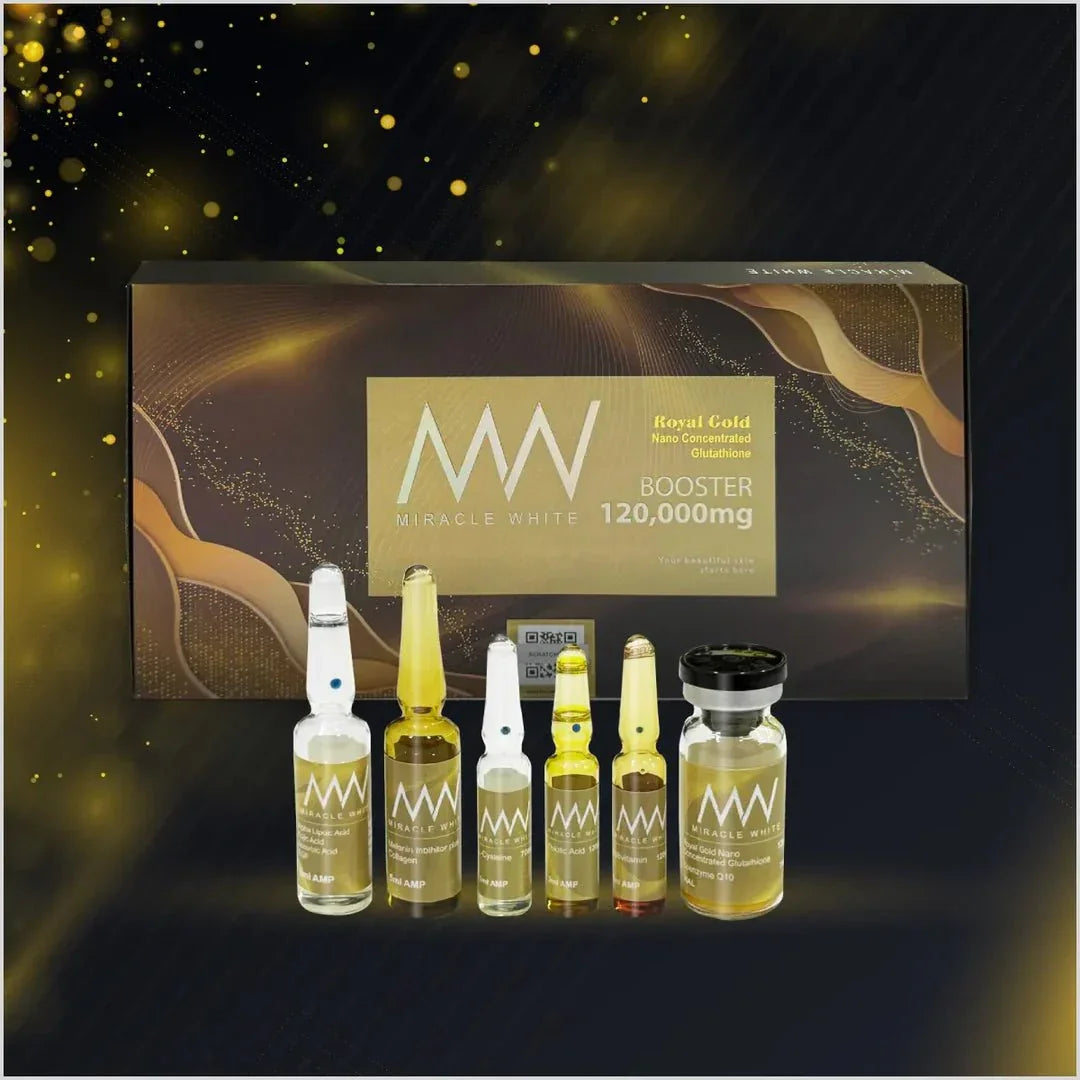 Miracle White 120,000mg Whitening & Anti - Aging Solution - Skin Whitening Injection - Derma Essence