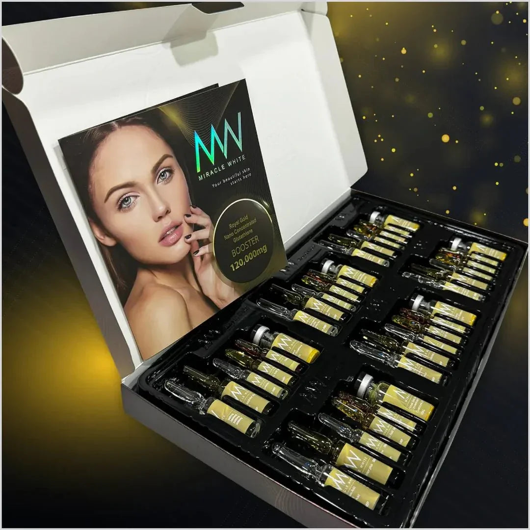 Miracle White 120,000mg Whitening & Anti - Aging Solution - Skin Whitening Injection - Derma Essence