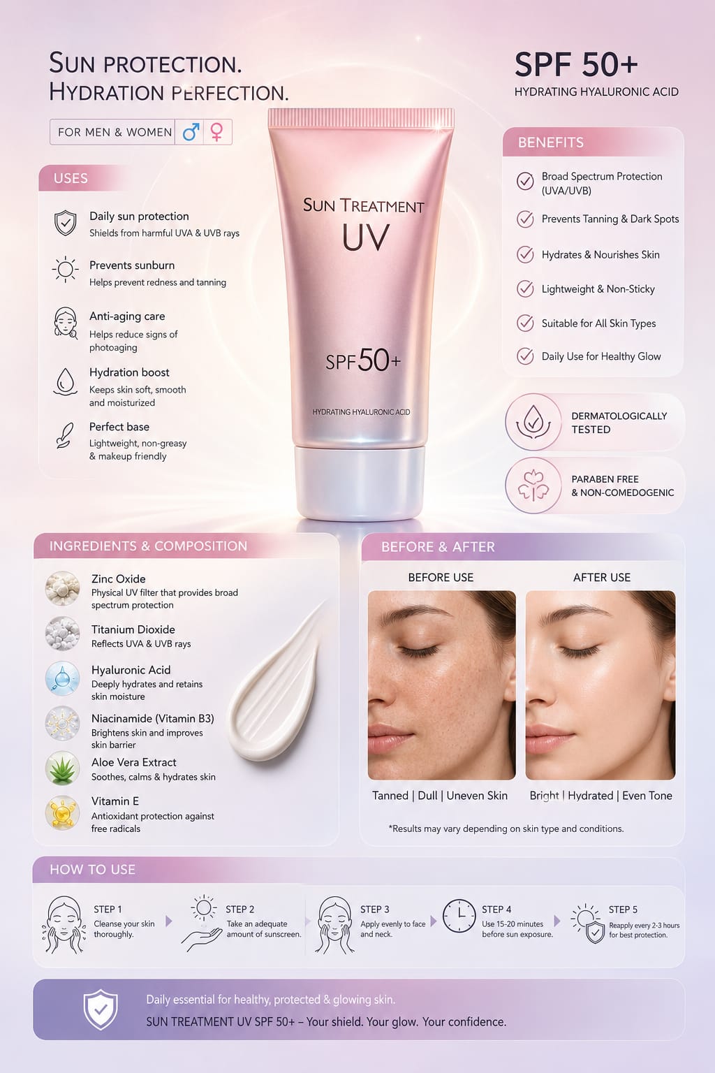 keratine Queen Sunscreen SPF50+