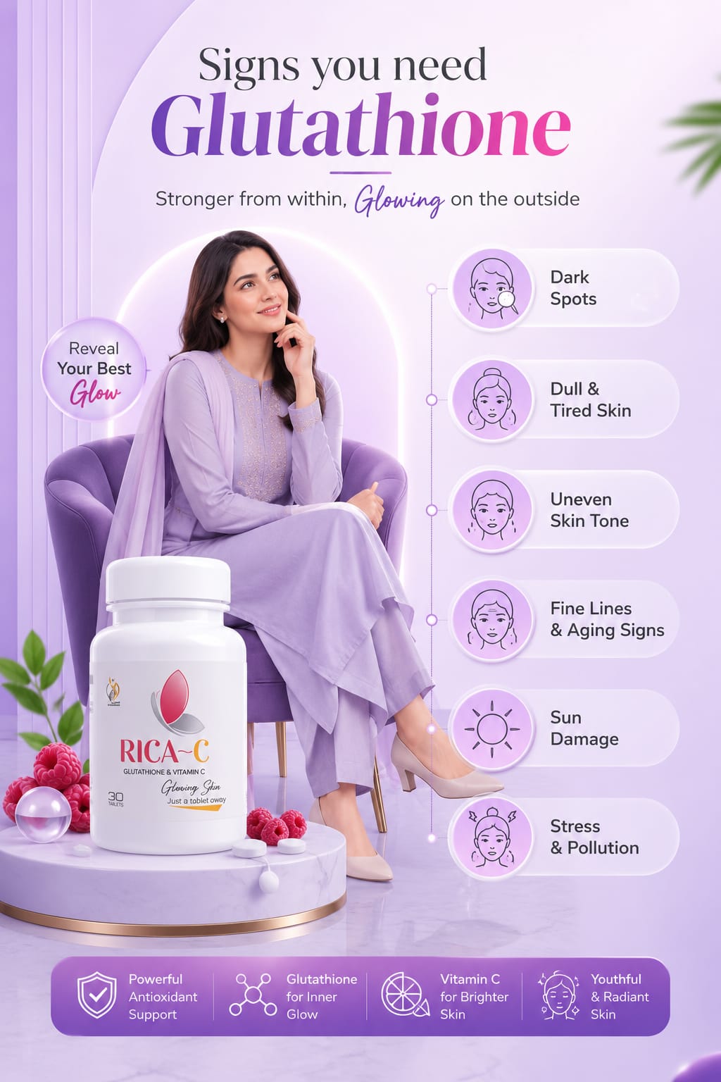 Rica-C Glutathione Tablet