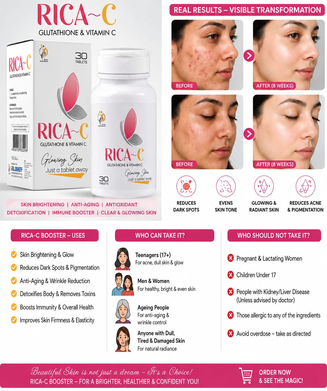 Rica-C Glutathione Tablet