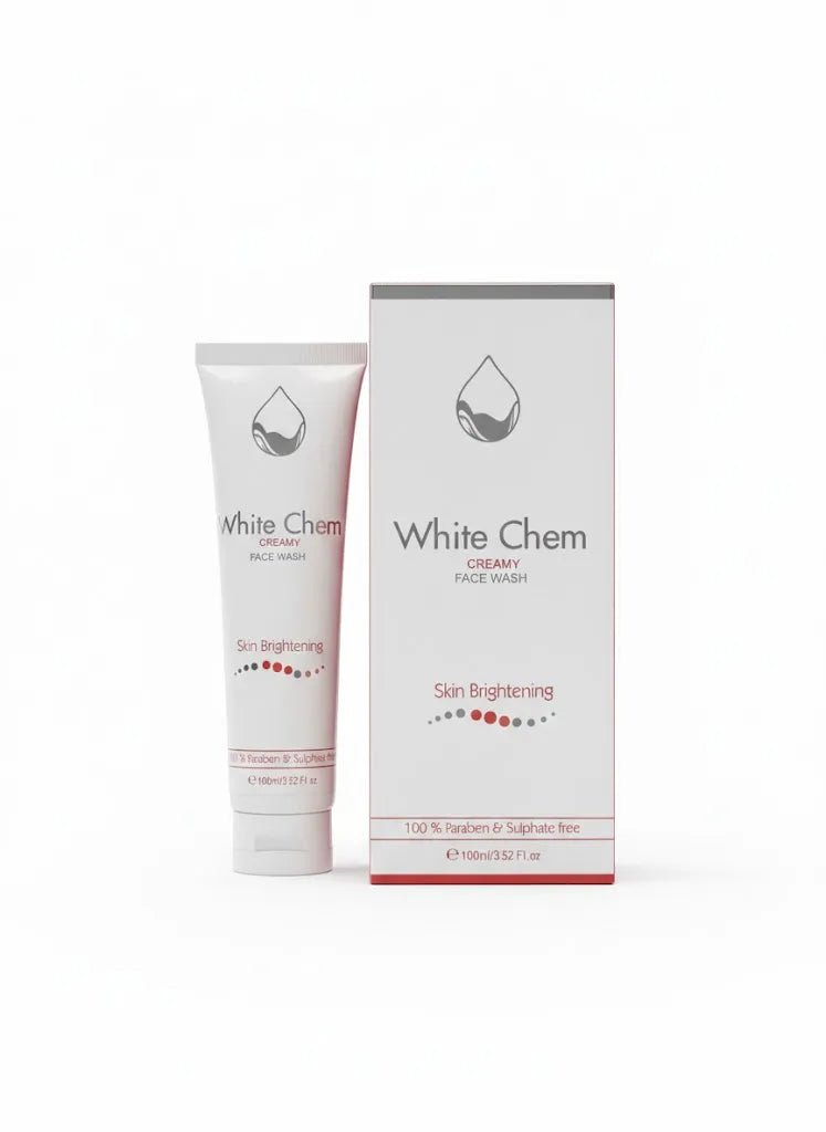 White Chem Skin Whitening Creamy Facewash - Derma Essence
