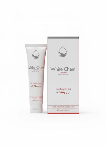 White Chem Skin Whitening Creamy Facewash - Derma Essence