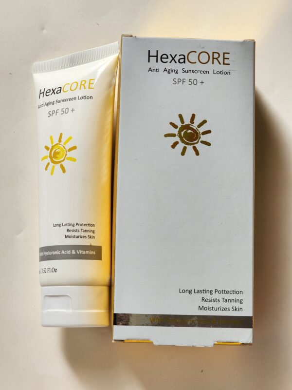 Hexa Core Anti Aging Sunscreen Lotion SPF 50+ - Image 2